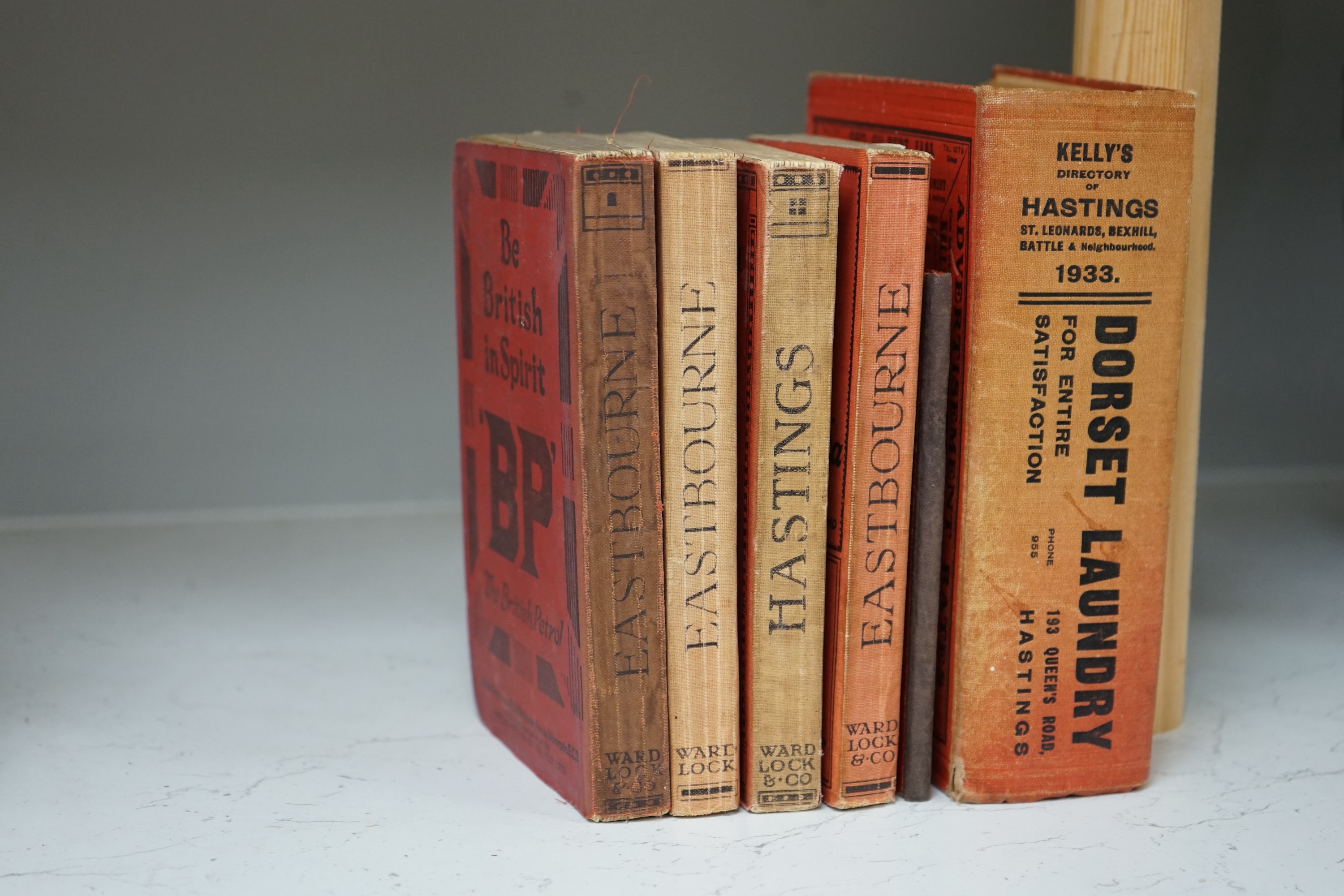 Sussex Interest; Ward, Lock & Co. Guides to Eastbourne and Hastings, (4); Album of Eastbourne Views, c.1900; Kelly's Hastings Directory, 1933. (6).